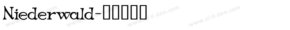 Niederwald字体转换