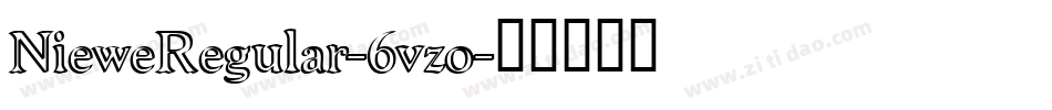 NieweRegular-6vzo字体转换