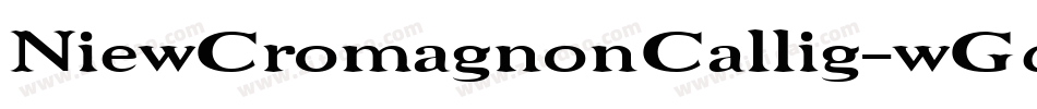 NiewCromagnonCallig-wGd2字体转换