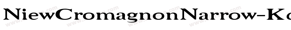 NiewCromagnonNarrow-KdEW字体转换
