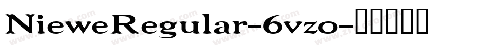 NieweRegular-6vzo字体转换