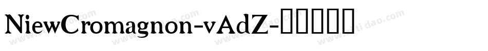 NiewCromagnon-vAdZ字体转换