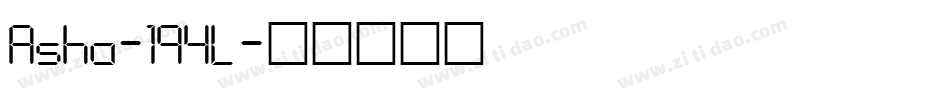 Asha-194L字体转换
