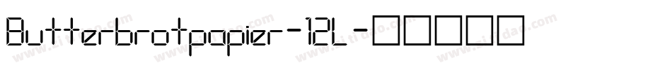 Butterbrotpapier-12L字体转换
