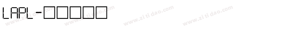 LAPL字体转换