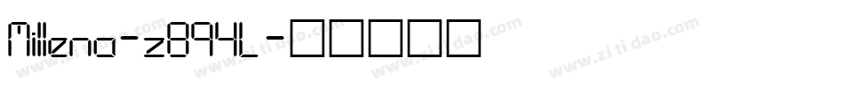 Millena-z894L字体转换