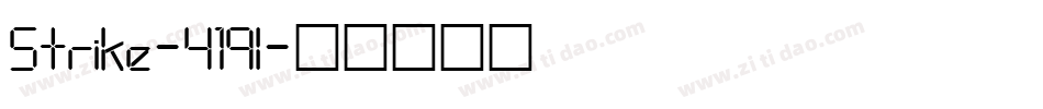 Strike-419l字体转换