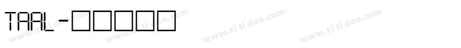 TAAL字体转换