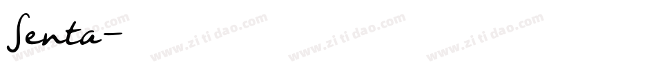 Senta字体转换