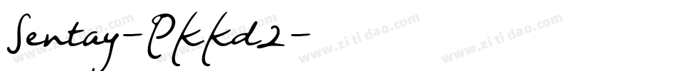 Sentay-PKKd2字体转换