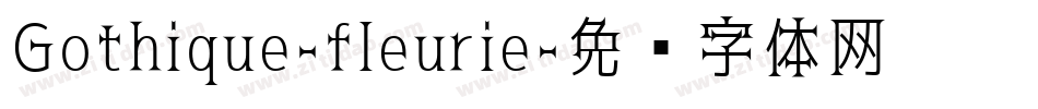 Gothique-fleurie字体转换