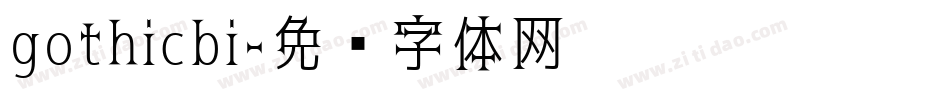 gothicbi字体转换
