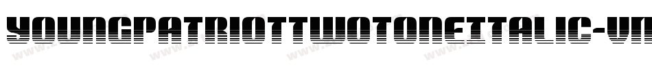YoungPatriotTwoToneItalic-vm3yD字体转换