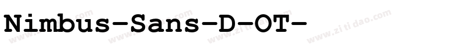 Nimbus-Sans-D-OT字体转换