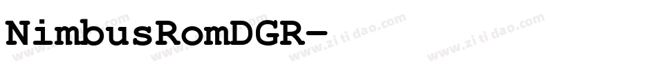 NimbusRomDGR字体转换