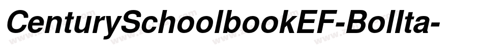 CenturySchoolbookEF-BolIta字体转换