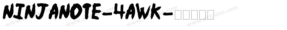 NinjaNote-4awK字体转换