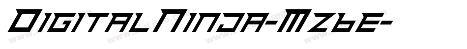 DigitalNinja-Mz6e字体转换