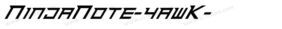 NinjaNote-4awK字体转换