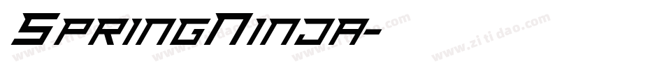 SpringNinja字体转换
