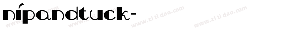 NipAndTuck字体转换