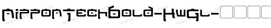 NipponTechBold-KwGl字体转换