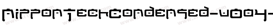 NipponTechCondensed-vOa4字体转换