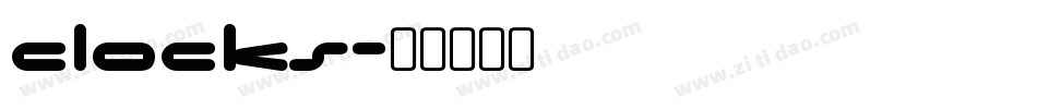 CLOCKS字体转换