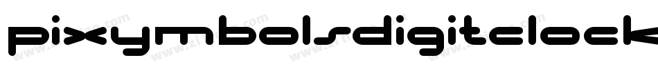 PIXymbolsDigitClocks字体转换