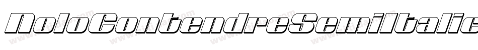 NoloContendreSemiItalic-Xx32字体转换