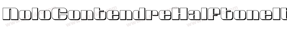 NoloContendreHalftoneItalic-7JBE字体转换