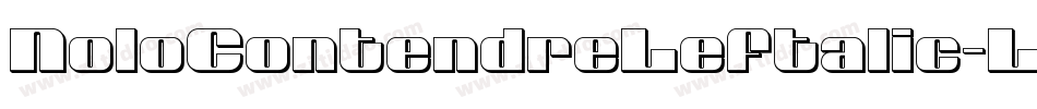 NoloContendreLeftalic-LX3y字体转换 NoloContendreLeftalic-LX3y字体转换