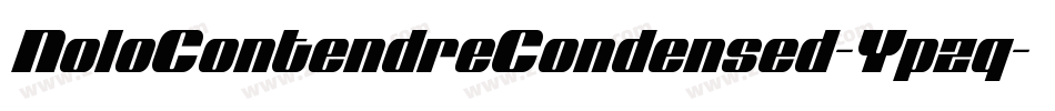 NoloContendreCondensed-Ypzq字体转换