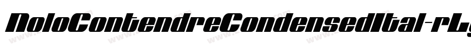 NoloContendreCondensedItal-rLgx字体转换