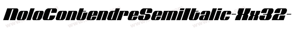 NoloContendreSemiItalic-Xx32字体转换