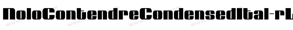 NoloContendreCondensedItal-rLgx字体转换