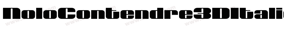 NoloContendre3DItalic-8GMM字体转换