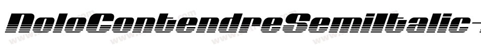 NoloContendreSemiItalic-Xx32字体转换