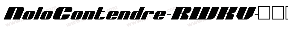 NoloContendre-RWKV字体转换 NoloContendre-RWKV字体转换