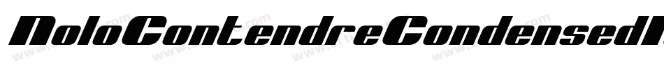 NoloContendreCondensedItal-rLgx字体转换