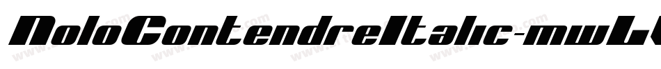 NoloContendreItalic-mwLV字体转换
