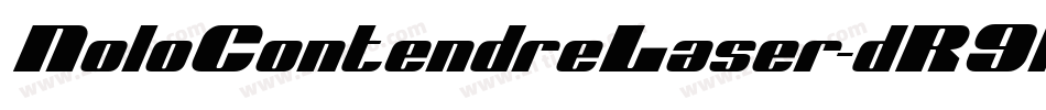 NoloContendreLaser-dR9l字体转换