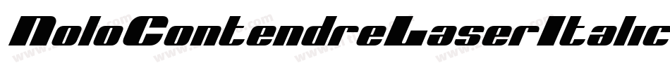 NoloContendreLaserItalic-P0KP字体转换