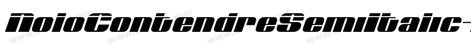 NoloContendreSemiItalic-Xx32字体转换