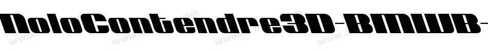 NoloContendre3D-BMWB字体转换