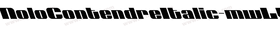 NoloContendreItalic-mwLV字体转换