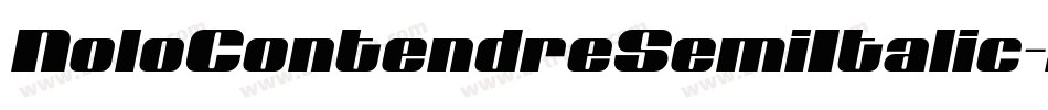 NoloContendreSemiItalic-Xx32字体转换