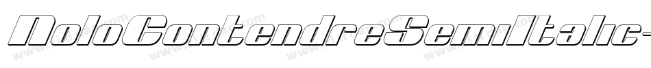 NoloContendreSemiItalic-Xx32字体转换