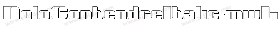 NoloContendreItalic-mwLV字体转换
