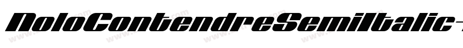NoloContendreSemiItalic-Xx32字体转换